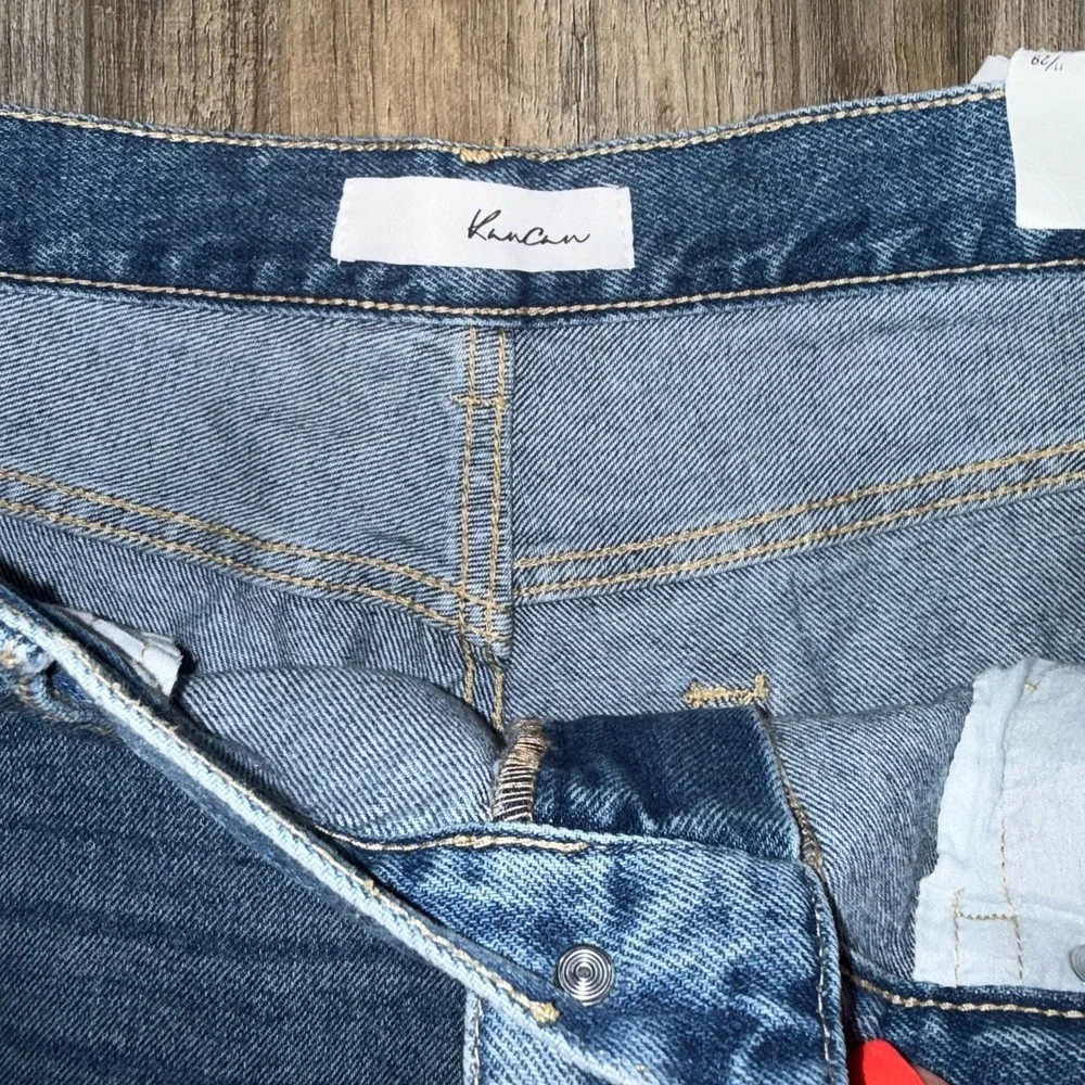KanCan Los Angeles Camo Patches Distressed Jeans Size 11/29 NEW
